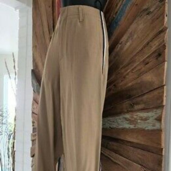 Forte Forte tuxedo stripe wool blend extra high rise pants Sz 00 Made in Italy - Picture 6 of 6